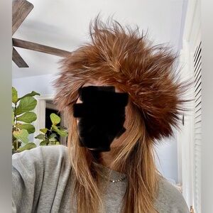 Adrienne Landau Fox Fur Headband